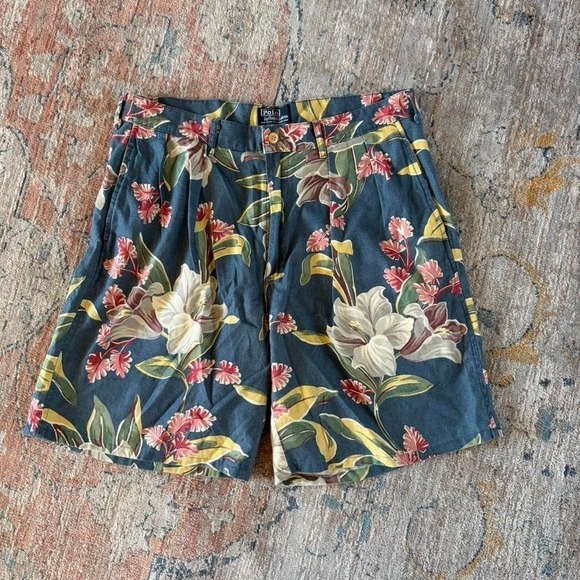 Polo Ralph Lauren Other - Polo ralph Lauren floral shorts Size 34 floral preppy 90s